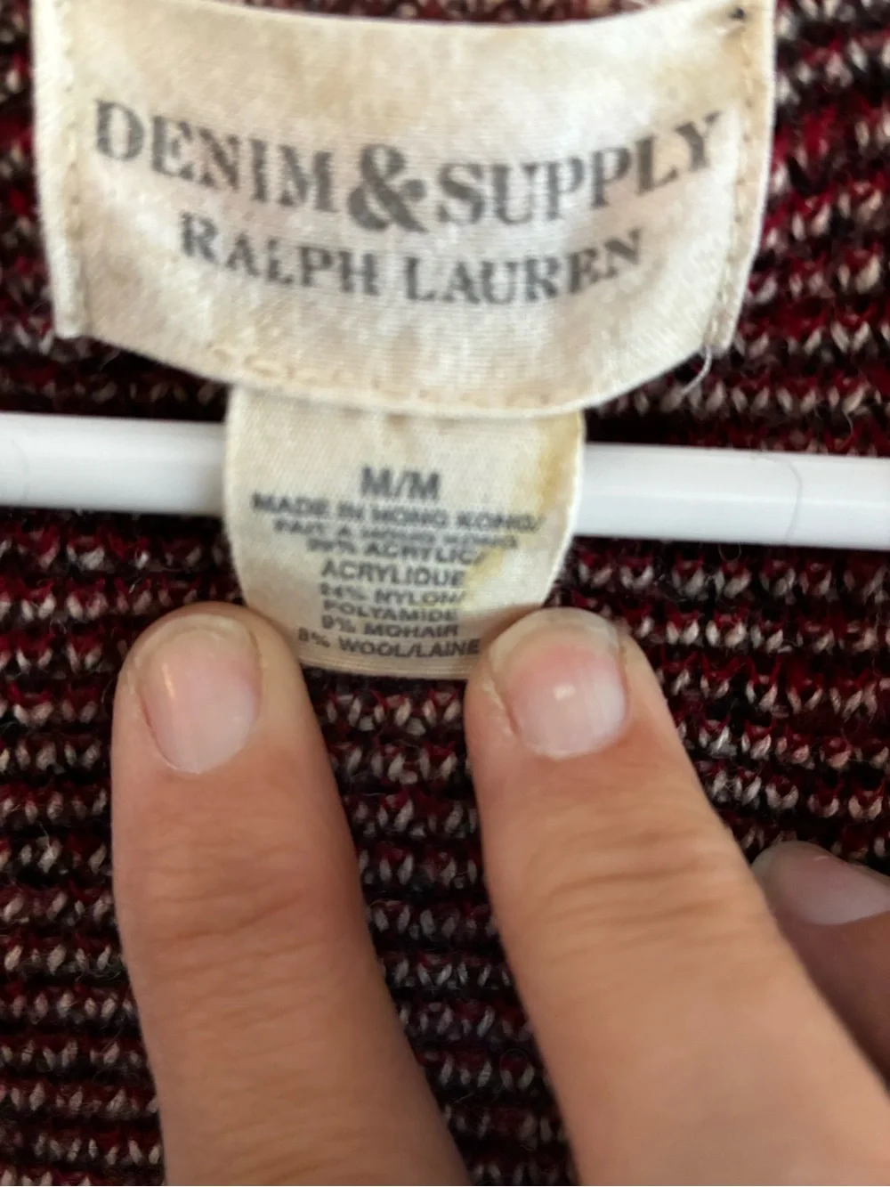 Denim & Supply Ralph Lauren Southwestern Cardigan M Mohair Wool Blend - Picture 5 of 5
